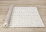 Palmer Casual Contemporary Speckled Area Rug - White Grey - 8' X 11'
