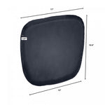 Dovren Leather Cushion Seat - Antique Black