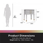 Westerleigh End Table - Dove Grey
