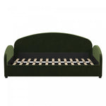 Moon Upholstered Twin Daybed - Olive Green Velvet