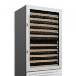 Forno Celano 30" Stainless Steel 150 Bottle Dual Zone Wine Cellar with Two Beverage Drawers (21.3 Cu. Ft.) - FWCDR6697-30S