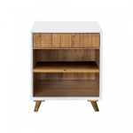 Lorne Night Table - White/Natural