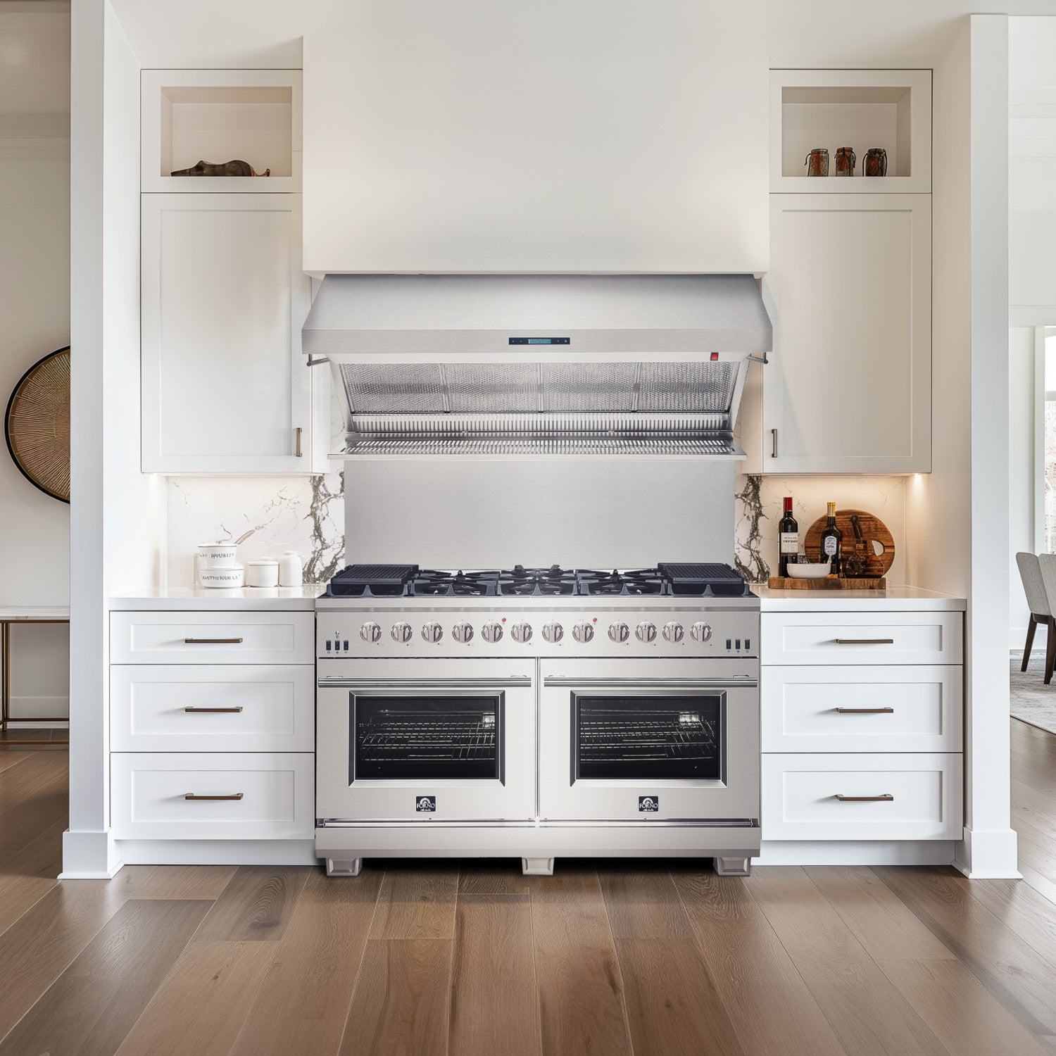 Forno Savona Stainless Steel 60" 1200 CFM Wall Mounted Range Hood - FRHWM5029-60HB