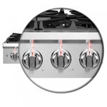 Forno Spezia Stainless Steel 36" Pro-style Gas Cooktop - FCTGS5751-36