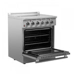 Forno Galiano 30" Stainless Steel Freestanding Electric Range With True Convection And Air Fry (4.32 Cu. Ft.) - FFSEL6083-30