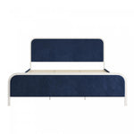 Novogratz Tallulah Upholstered King Platform Bed - Navy