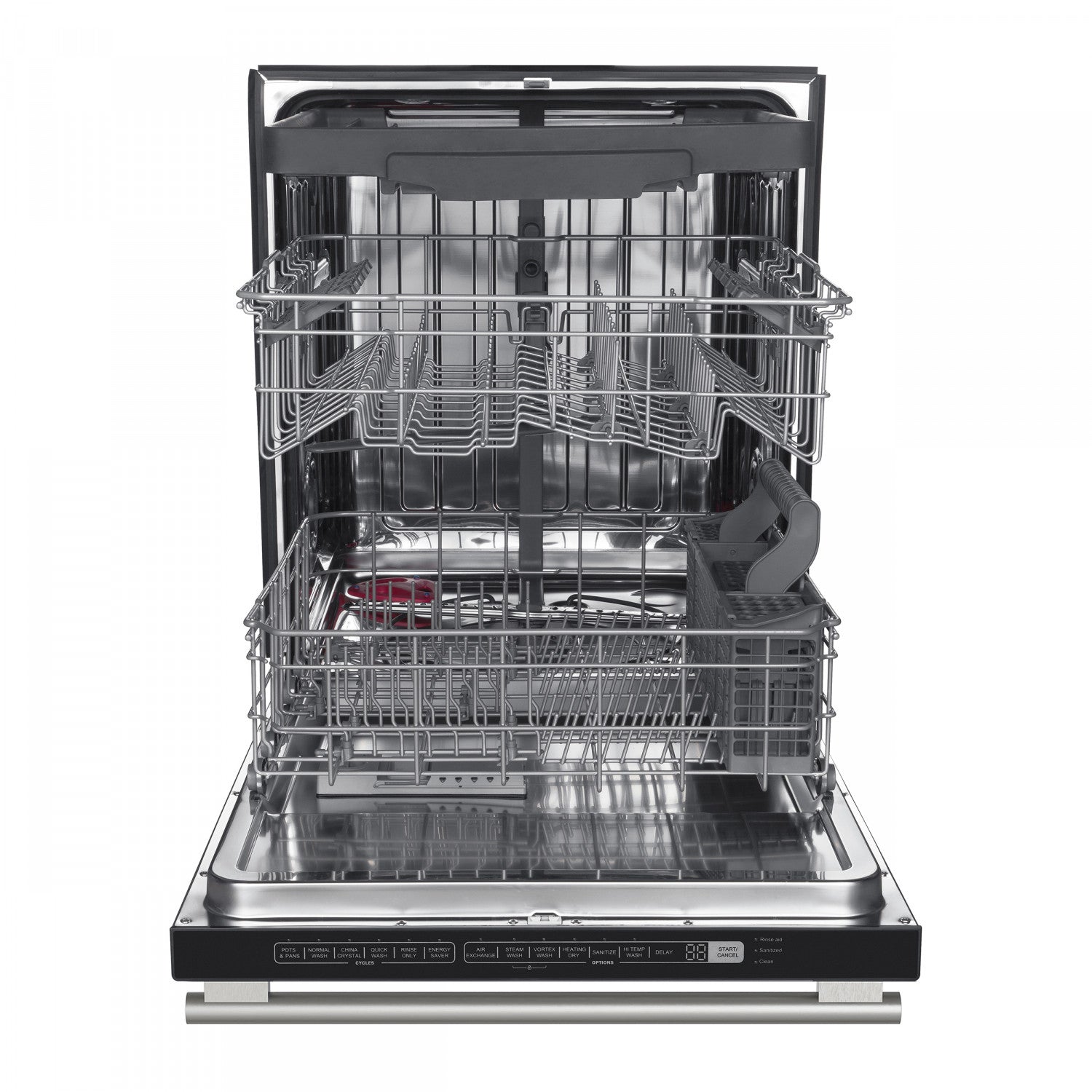 Forno Pozzo Black Built-in Top Control Dishwasher (49 dBa) - FDWBI8067-24BLK