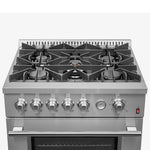 Forno Premium Stainless Steel Kitchen Package with Gas Range, Bottom Freezer Refrigerator and Dishwasher - FBDL-012-01CAUS