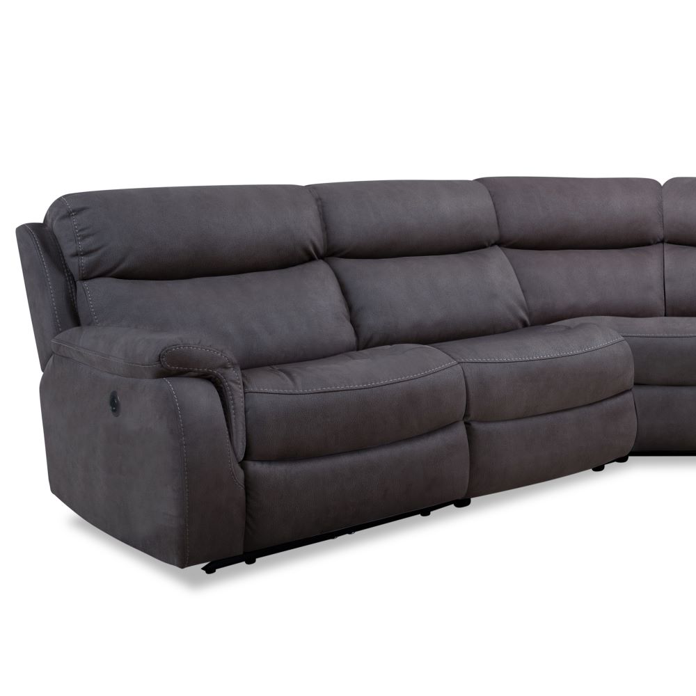 Haven 5-Piece Power Reclining Sectional - Grey