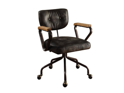 Buo Leather Executive Office Chair - Vintage Black