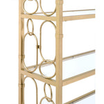 Avenal - III Bookshelf - Gold and Clear Glass