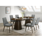 Mikael Oval Dining Table - Weathered Oak