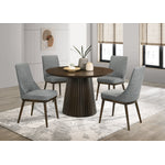Mikael Round Dining Table - Weathered Oak