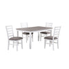 Breeze 5-Piece Dining Set - White, Grey
