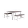 Breeze 3-Piece Dining Set - White, Grey