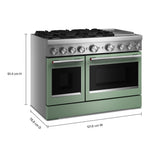 KitchenAid Cardamom Slide-In Range (6 cu. ft.) - KFDD948SDC
