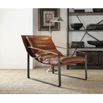 Quelccaya Top Grain Leather Accent Chair - Cocoa