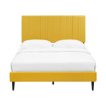 Kalina 3-Piece Queen Bed - Mustard