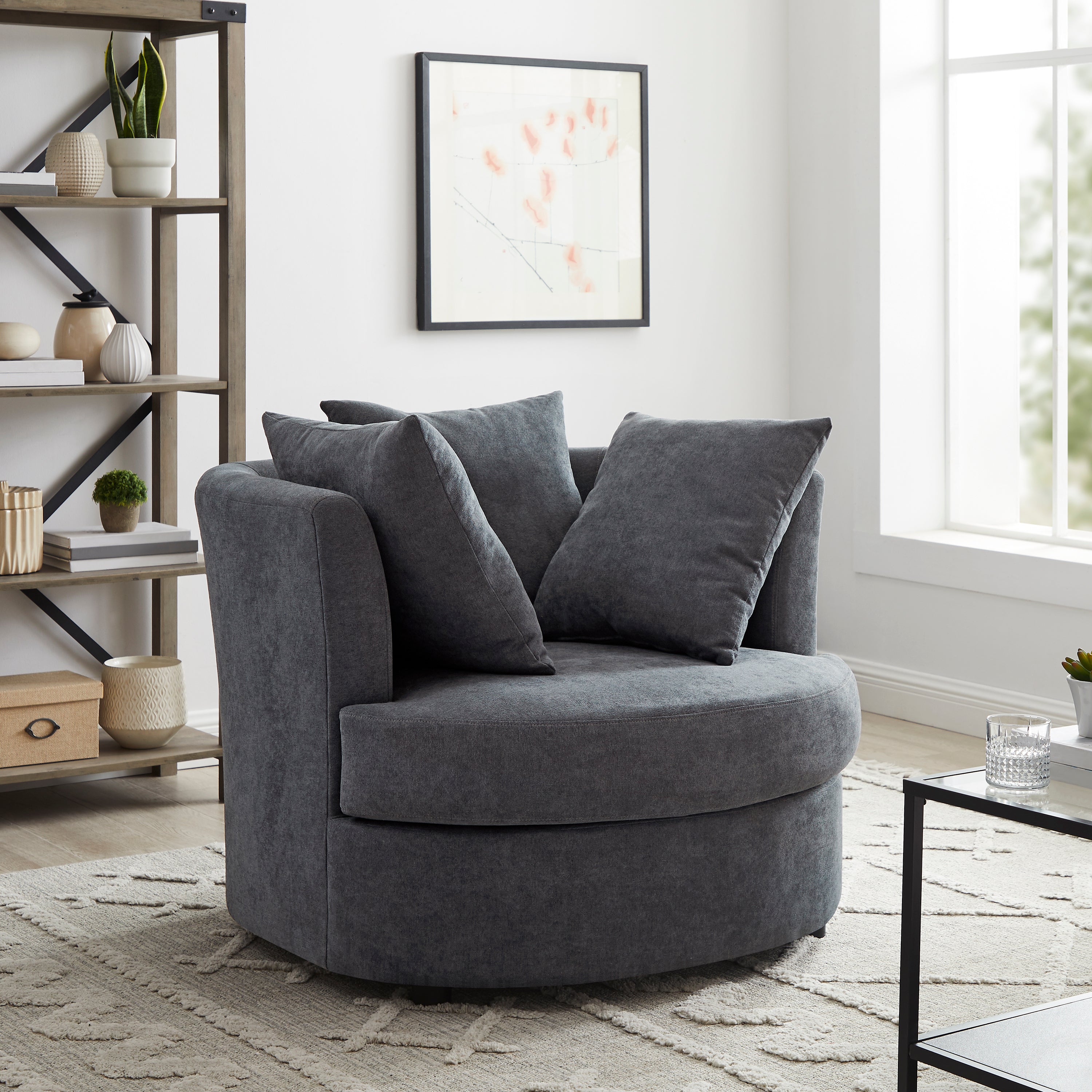 Snuggle Accent Chair - Navy