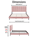Sasha 3-Piece King Bed - Pink