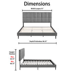 Sasha 3-Piece King Bed - Grey