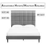 Sasha 3-Piece Queen Bed - Grey