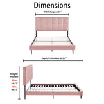 Sasha 3-Piece Queen Bed - Pink