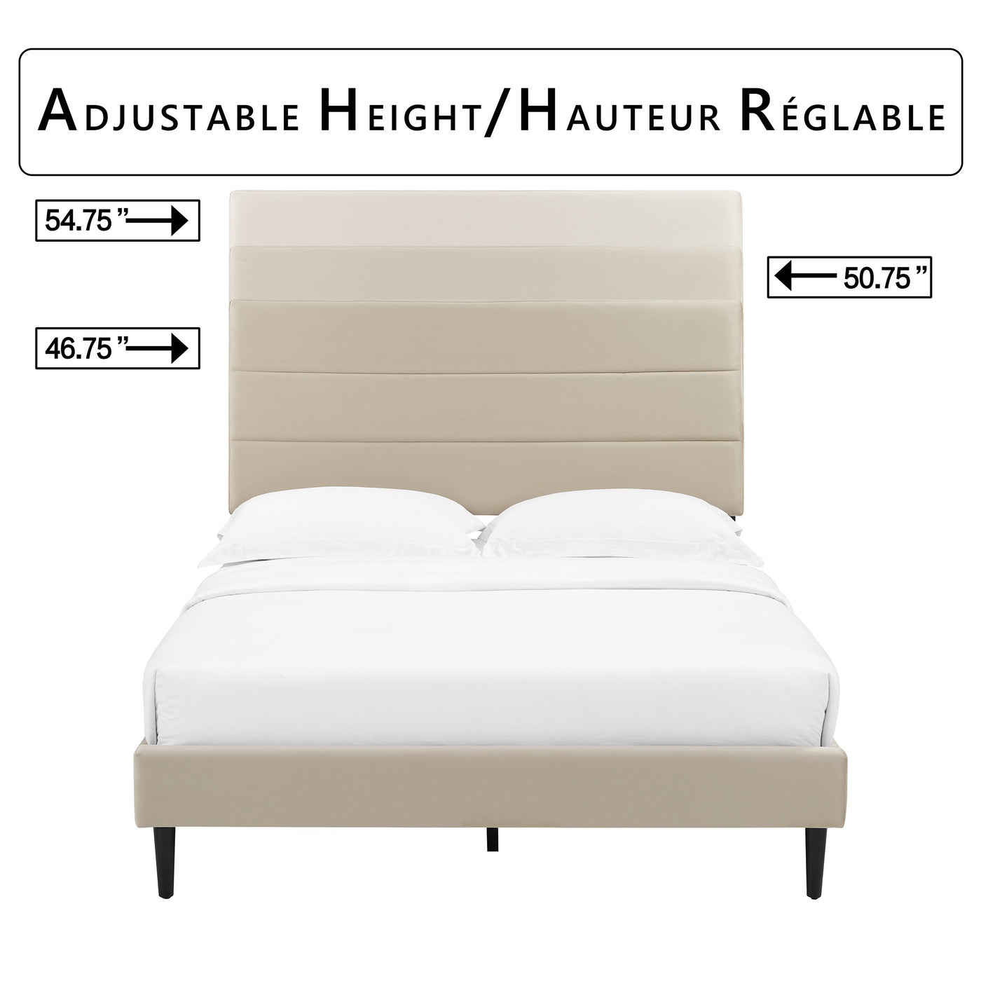 Nori 3-Piece Full Bed Beige Leon's1