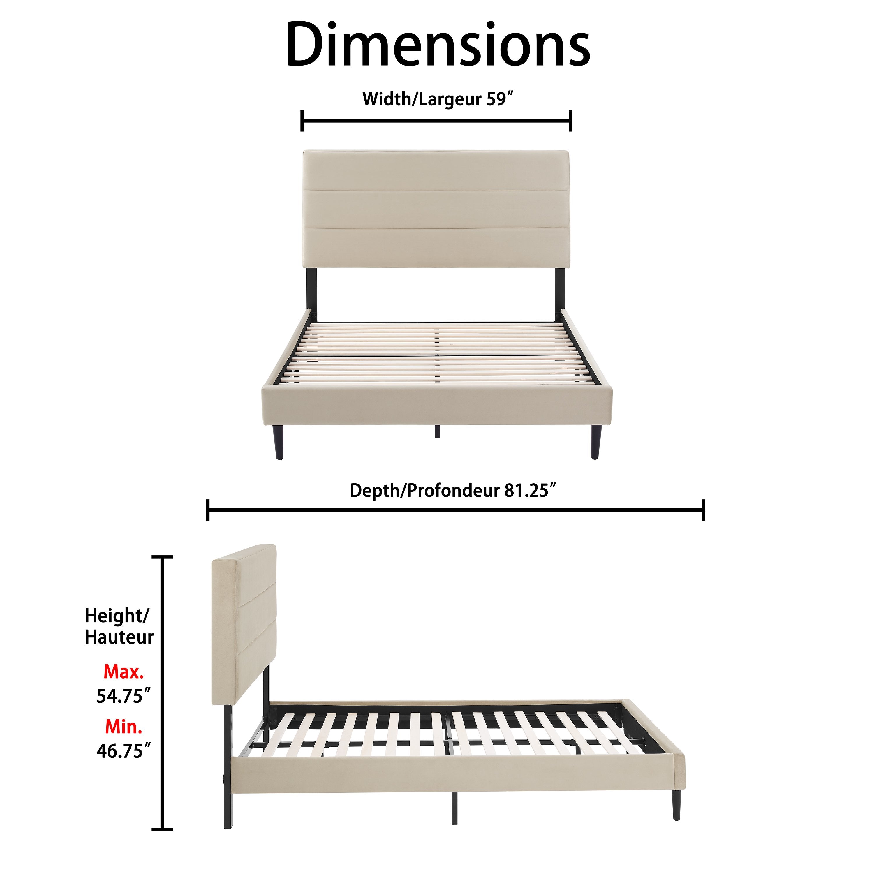 Nori 3-Piece Full Bed - Beige