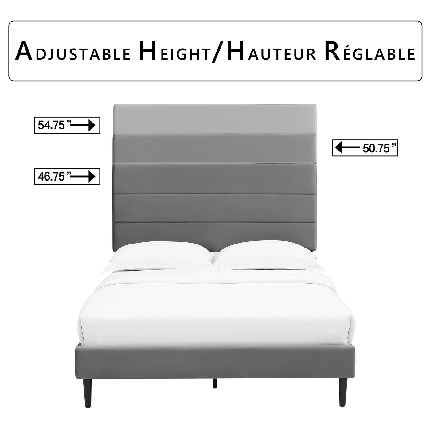 Nori 3-Piece Full Bed - Grey