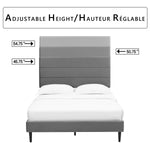 Nori 3-Piece Full Bed - Grey