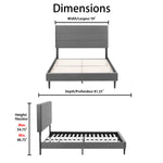 Nori 3-Piece Full Bed - Grey