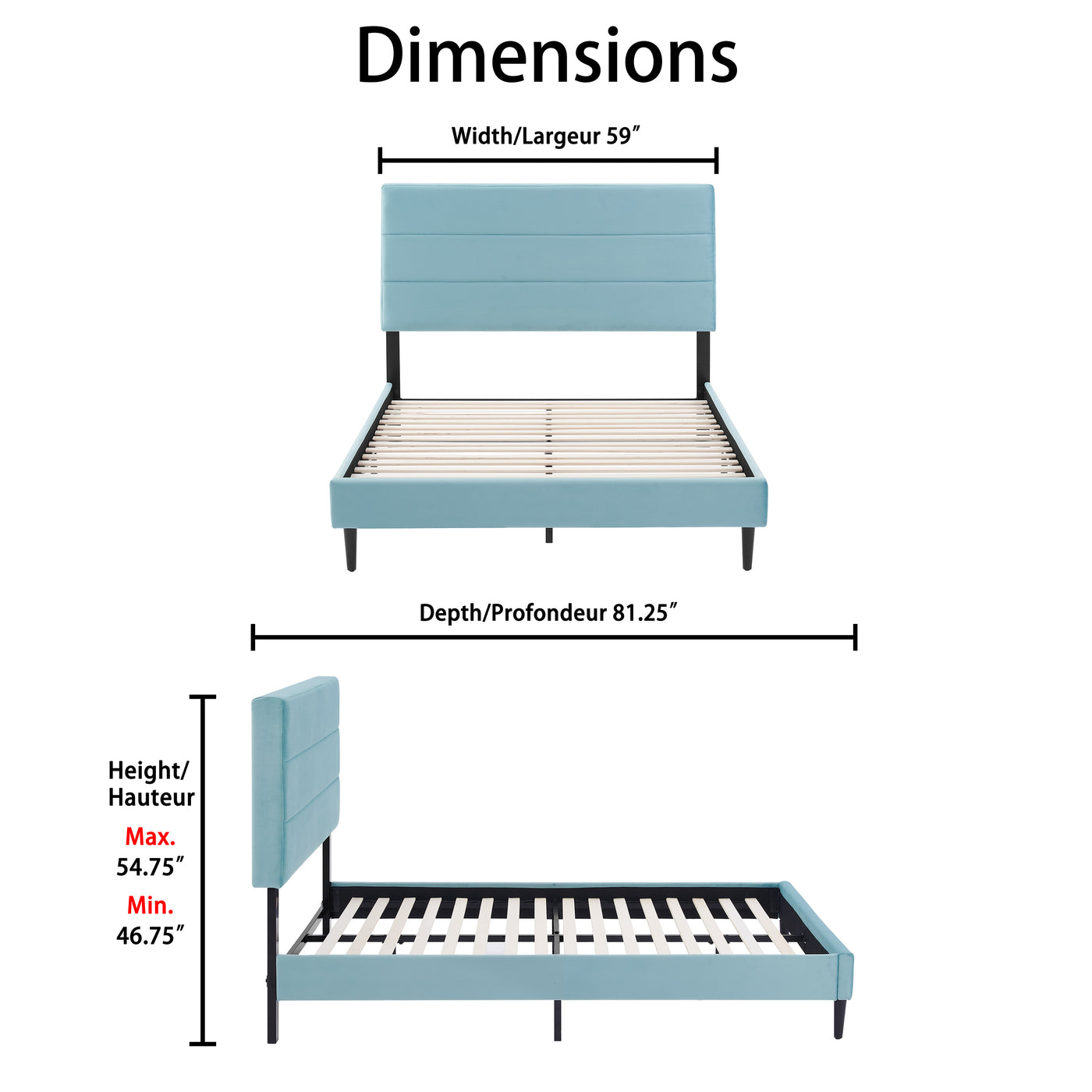 Nori 3-Piece Full Bed - Teal