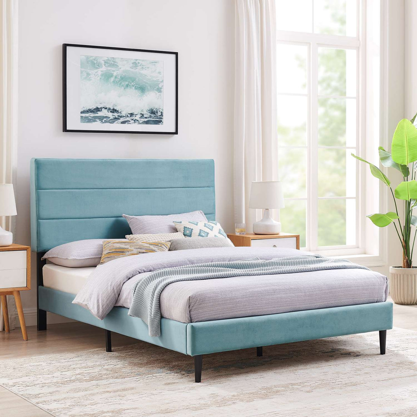 Nori 3-Piece Queen Bed - Teal