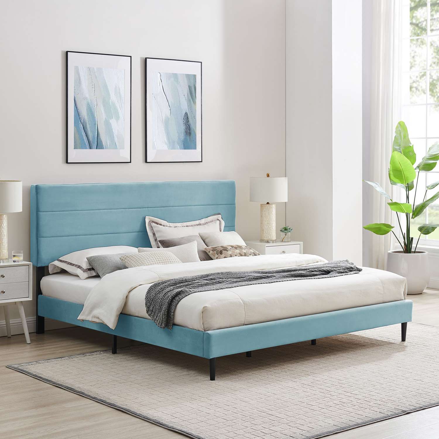 Nori 3-Piece King Bed - Teal