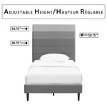 Nori 3-Piece Twin Bed - Grey