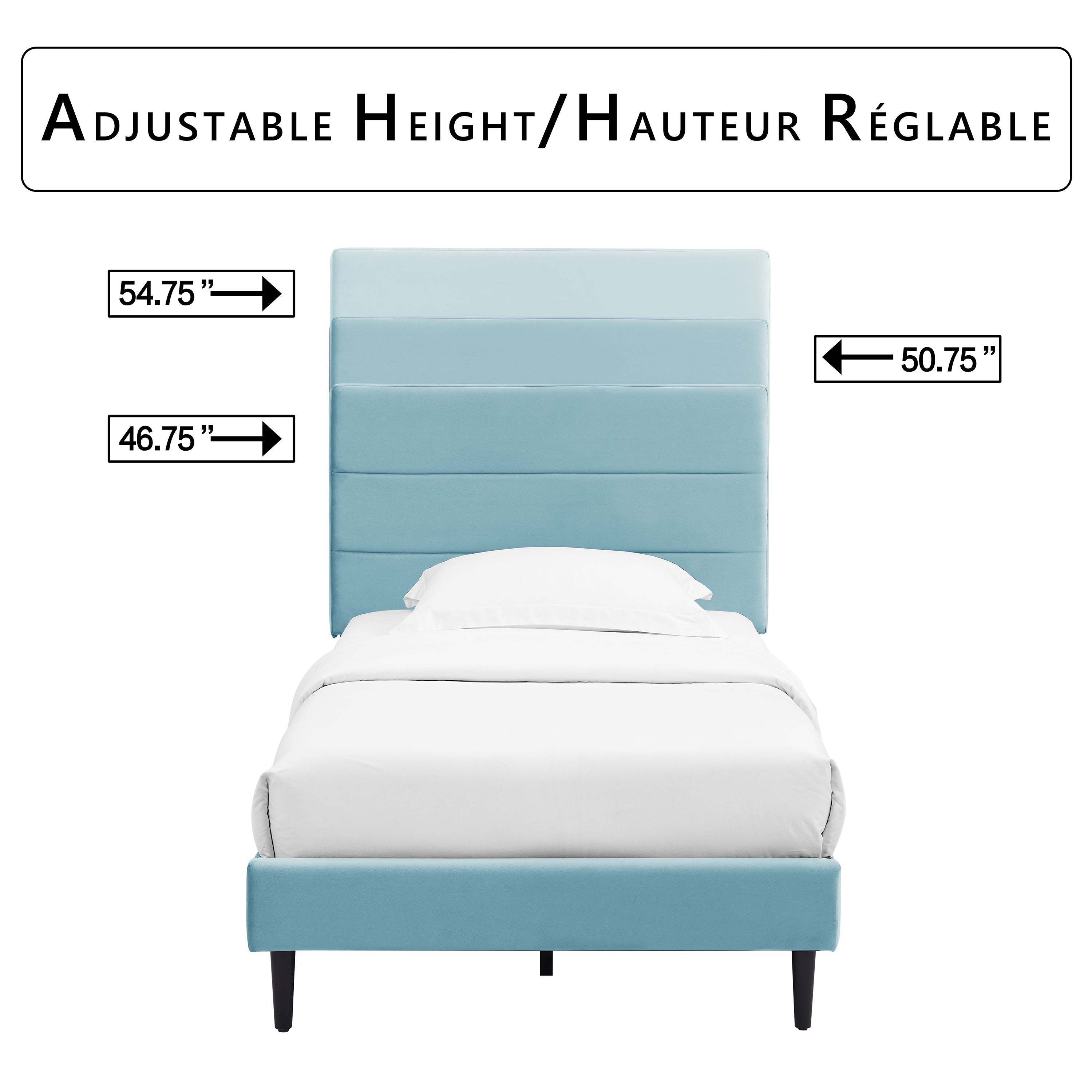 Nori 3-Piece Twin Bed - Teal