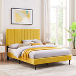 Kalina 3-Piece Queen Bed - Mustard