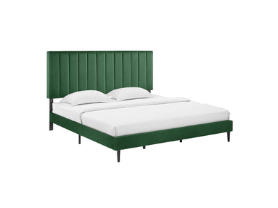 Kalina 3-Piece King Bed - Forest Green