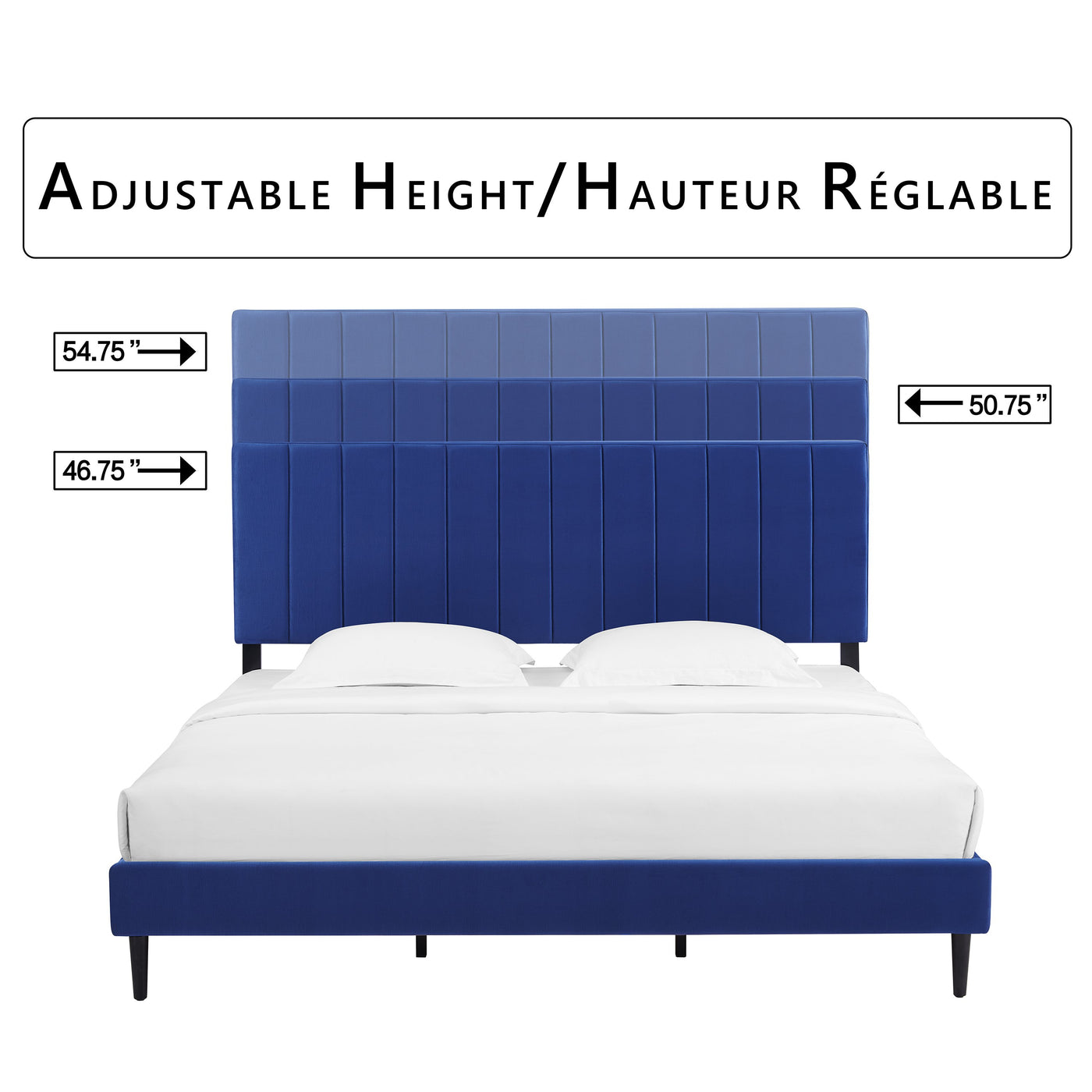 Kalina 3-Piece King Bed - Blue