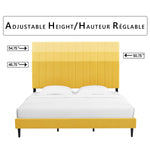 Kalina 3-Piece King Bed - Mustard
