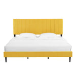 Kalina 3-Piece King Bed - Mustard