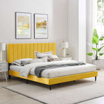 Kalina 3-Piece King Bed - Mustard