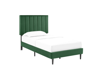Kalina 3-Piece Twin Bed - Forest Green