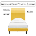Kalina 3-Piece Twin Bed - Mustard