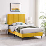 Kalina 3-Piece Twin Bed - Mustard