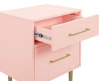 Valerie Glam Night Table - Light Pink