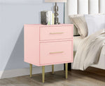 Valerie Glam Night Table - Light Pink