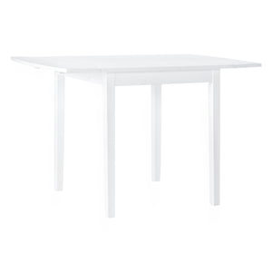 Florian Square Drop Leaf Table - White