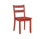 Florian 3-Piece Square Drop Leaf Dining Set - White, Red